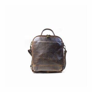 VTG Scully Leather Bag Work Travel Organizing Crossbody Bag Bomber Leather